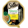 SHEBA Nature's Collection in vaschetta 85g alimento umido completo per gatti adulti bocconcini con pollo in salsa