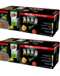 SHEBA Nature's Collection selezione di gusti in salsa alimento umido completo per gatti adulti 80x85g