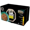 SHEBA Selection Aromi di pollame in vaschetta 8x85 g alimento umido completo per gatti adulti, bocconcini in salsa con pollo e tacchino, pollo, pollame, tacchino
