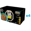 SHEBA Selection Aromi di pollame in vaschetta 32x85 g alimento umido completo per gatti adulti, bocconcini in salsa con pollo e tacchino, pollo, pollame, tacchino