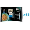 SHEBA Selection Select Slices Sapori di pesce 52x85g Alimento umido completo in salsa per gatti bocconcini con salmone e merluzzo nero, pesce bianco, pesce oceanico, merluzzo