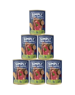 SIMPLY FROM NATURE Cibo umido per cani con cervo e grano saraceno 6 x 400g