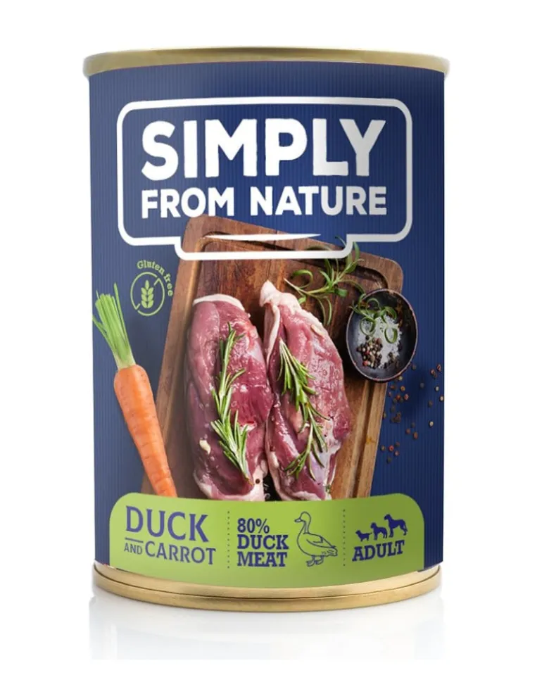 SIMPLY FROM NATURE Cibo umido per cani mix gusti 6 x 400g