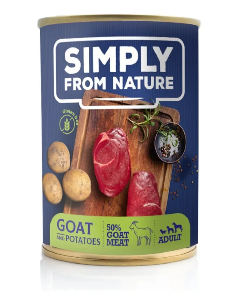 SIMPLY FROM NATURE Cibo umido per cani mix gusti 6 x 400g