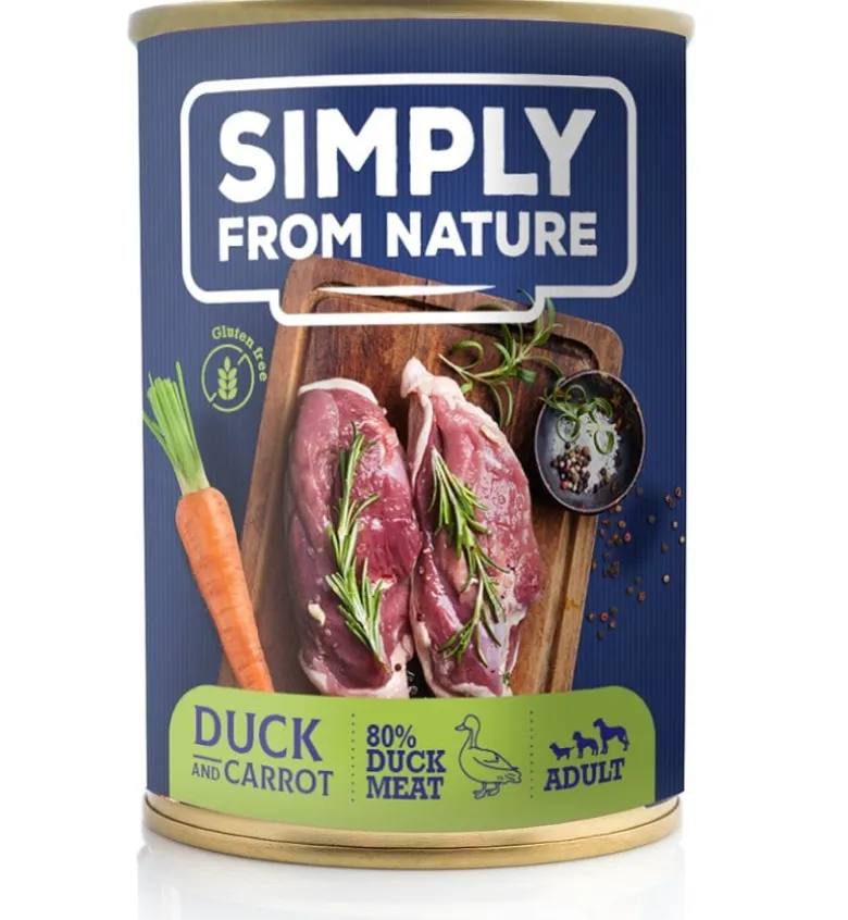SIMPLY FROM NATURE Cibo umido per cani mix gusti 6 x 400g