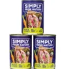 SIMPLY FROM NATURE Cibo umido senza cereali per cani di tutte le razze e le età3 x 400g