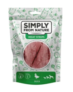 SIMPLY FROM NATURE Meat Strips Strisce di carne d'anatra per cani 80g