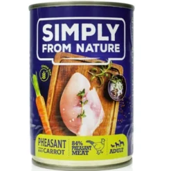 SIMPLY FROM NATURE Mix gusti di cibo umido per cani 6 x 400g + coperchio per le scatolette