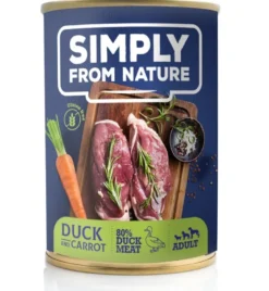 SIMPLY FROM NATURE senza cereali - Anatra e carota 6 x 400 g + 1 GRATIS