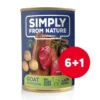 SIMPLY FROM NATURE senza cereali - Capra e patate 6 x 400 g + 1 GRATIS
