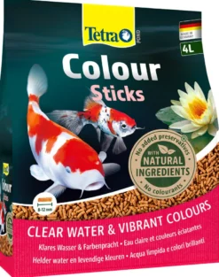 TETRA Pond Colour Sticks 4l Mangime completo per pesci da laghetto dai colori brillanti