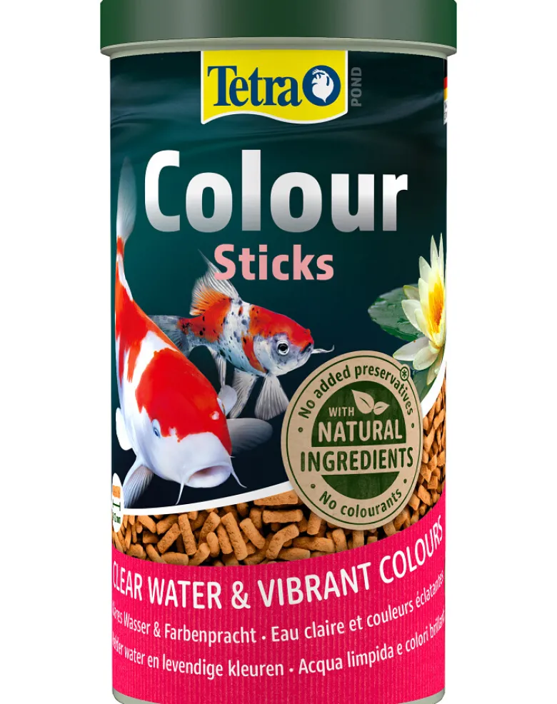 TETRA Pond Colour Sticks 4l Mangime completo per pesci da laghetto dai colori brillanti