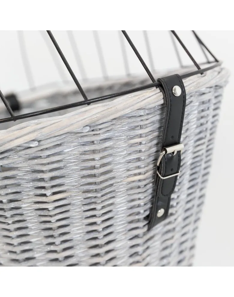 TRIXIE Cestino per bicicletta con griglia 35 × 49 × 55 cm