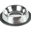 TRIXIE Ciotola in acciaio inox con bordo in gomma 0,2l
