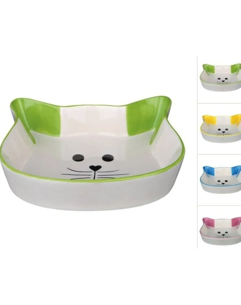 TRIXIE Ciotola in ceramica con immagine di gatto 250ml 12 cm