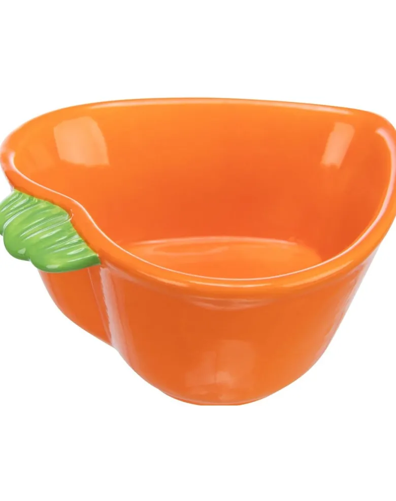 TRIXIE Ciotola in ceramica per roditori a forma di carota 180 ml