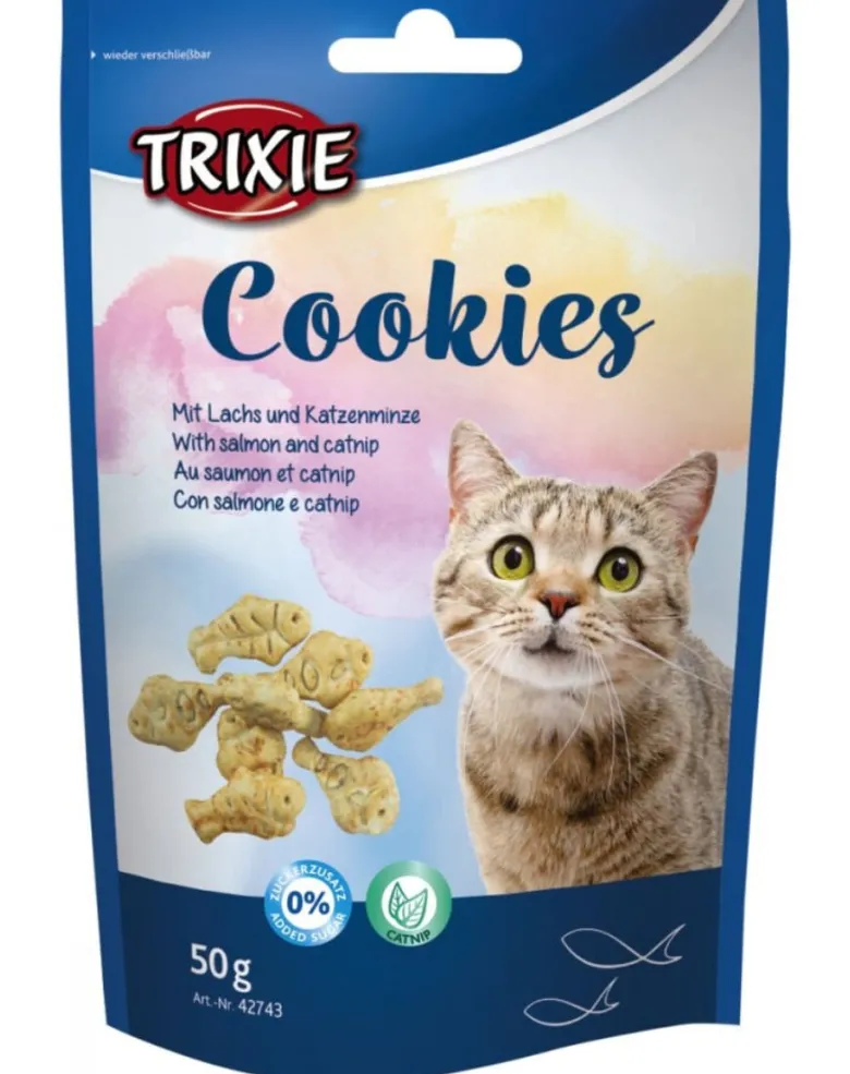 TRIXIE Cookies con salmone e catnip 50 g