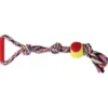 TRIXIE Corda gioco in cotone e poliestere con palla da tennis