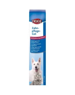 TRIXIE Gel per l'igiene dei denti e delle gengive al gusto di manzo per cani e gatti 100 g