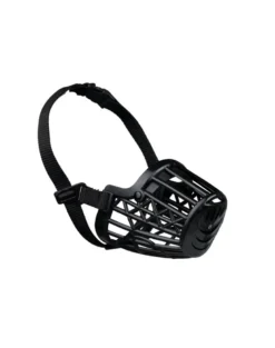 TRIXIE Museruola in plastica taglia M 22 cm nera