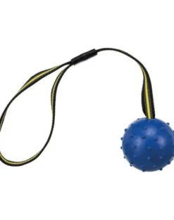 TRIXIE Palla con corda in gomma naturale 6 cm/35 cm