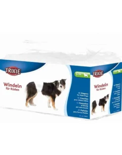 TRIXIE Pannolini a fascia per cani maschi S–M: 30–46 cm 12 pz
