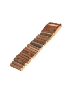 TRIXIE Scala in legno naturale per roditori 7 x 27 cm
