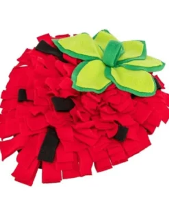TRIXIE Tappeto olfattivo per cavie e conigli fragola rossa 33 × 40cm