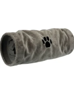 TRIXIE Tunnel di gioco per gatti in peluche 22 × 60 cm