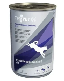 TROVET Hypoallergenic Venison VPD cibo umido per cani con cinghiale 400 g