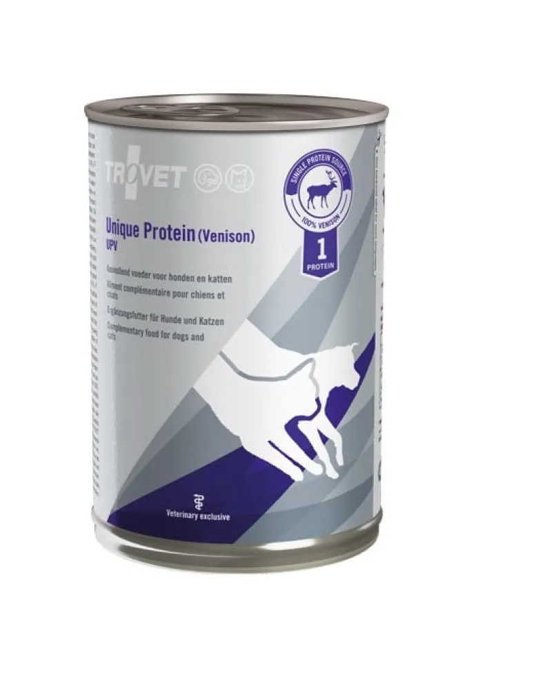 TROVET Unique Protein Venison UPV 400g per cani e gatti