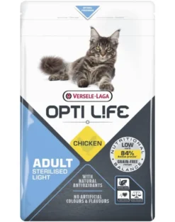 VERSELE-LAGA Opti Life Cat Sterlised/Light Chicken 2.5 kg per gatti sterilizzati