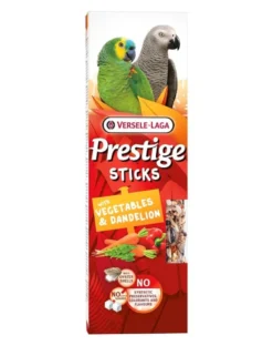 VERSELE-LAGA Prestige Sticks 2pz con vegetali e tarassaco per pappagalli di grossa taglia 140g