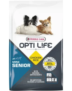 VERSELE-LAGA Senior Mini - Cibo per cani adulti di piccola taglia e miniatura 7,5 kg Pollame