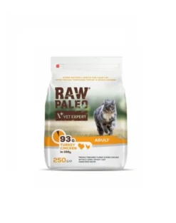 VETEXPERT Raw Paleo Adult Cat Turkey&Chicken per gatti adulti con tacchino e pollo 250g