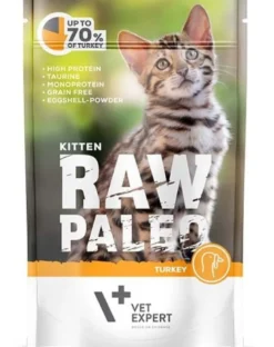 VETEXPERT RAW PALEO Kitten turkey 100 g cibo umido per gattini tacchino