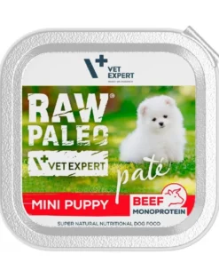 VET EXPERT RAW PALEO Pate Puppy Mini Beef 150 g patè per cuccioli manzo