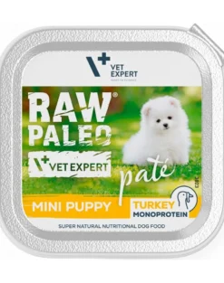 VETEXPERT RAW PALEO Pate Puppy Mini Turkey 150g paté di tacchino per cuccioli
