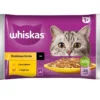 WHISKAS Adult in bustina 85g Alimento umido per gatti adulti pollo e tacchino in salsa