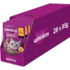 WHISKAS Adult in bustina 28x85g Alimento umido con agnello e tacchino in salsa