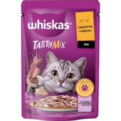 WHISKAS Adult in bustina 28x85g Alimento umido con agnello e tacchino in salsa