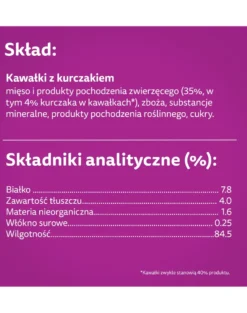 WHISKAS Adult in bustina 28x85g Alimento umido con pollo in gelatina per gatti adulti
