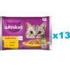 WHISKAS Adult in bustina 52x85g cibo umido con pollo e tacchino in gelatina per gatti adulti