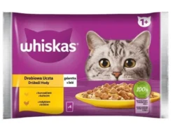 WHISKAS Adult in bustina 52x85g cibo umido con pollo e tacchino in gelatina per gatti adulti