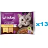 WHISKAS Adult in bustina 52x85g cibo umido in gelatina con pollo e tacchino per gatti adulti
