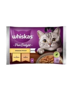 WHISKAS Adult in bustina 52x85g cibo umido in gelatina con pollo e tacchino per gatti adulti
