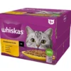 WHISKAS Adult in salsa 24x85g Bocconcini con pollo, anatra, pollame, tacchino per gatti adulti