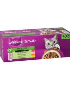 WHISKAS Adult Tasty Mix Scelta dello Chef 40x85 g cibo umido completo per gatti adulti in salsa