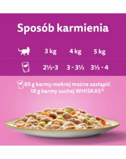 WHISKAS Adult Tasty Mix 48x85g Variazioni cremose con pollo e verdure, agnello e tacchino in salsa