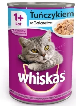 WHISKAS Cibo umido con tonno in gelatina 24x400g